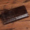 Foreign trade source new top layer leather oil wax leather multi card long wallet business men's large capacity Wallet 
