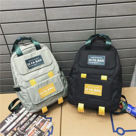 2019 backpack women's Korean version original dormitory ulzzang simple backpack campus junior high school student bag 