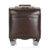 Business Trolley Case Cardan wheel 20 inch boarding case 16 inch men's and women's suitcase luggage code case soft leather case 