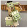 2020 new mummy bag women's backpack 4-piece set large capacity multi-function backpack mother baby custom schoolbag