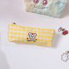 Cartoon embroidered pencil case for junior high school students